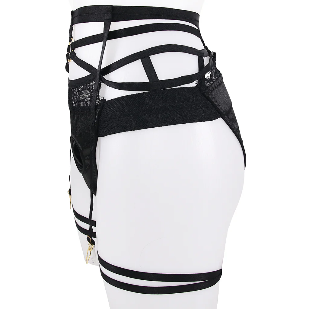 Bedroom Bliss Belle Panty Harness & Garter in Large - Image 4