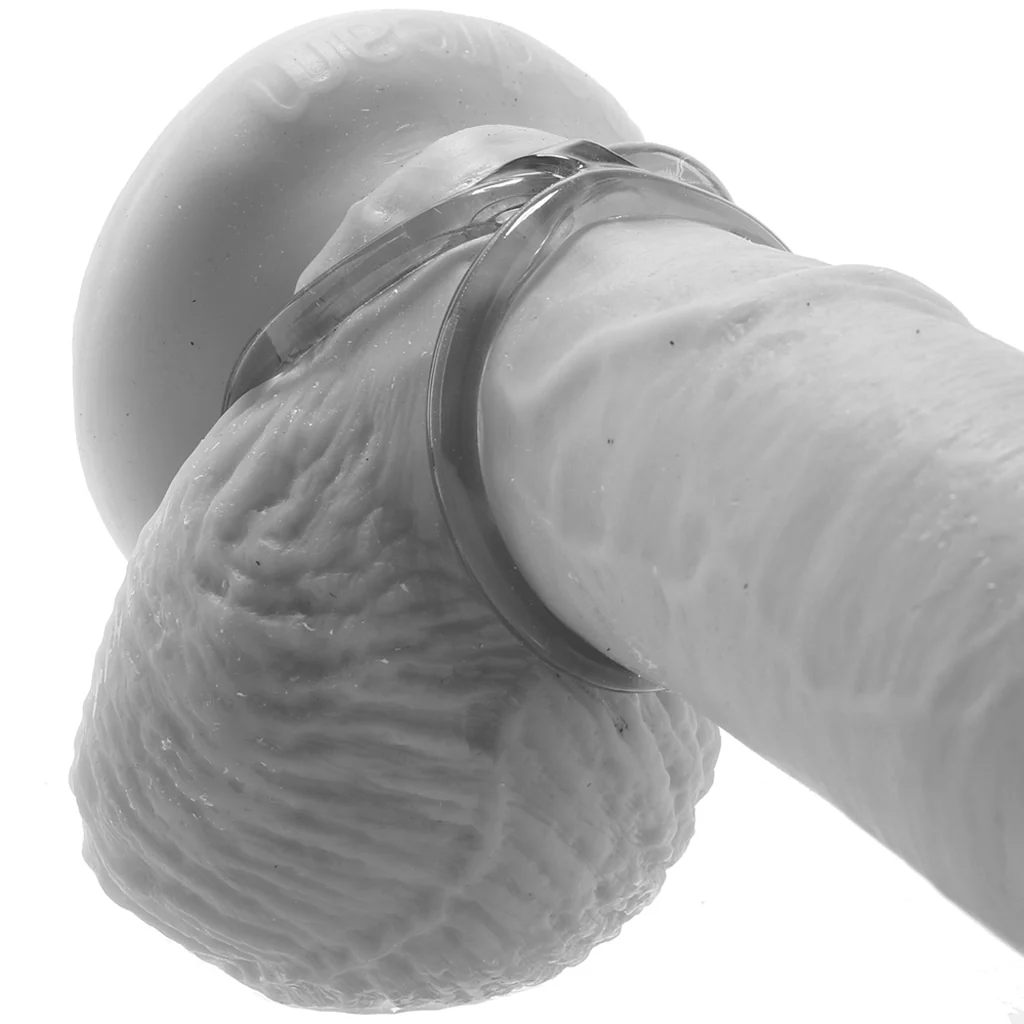 Bullseye Double Loop Cock Ring in Smoke - Image 2