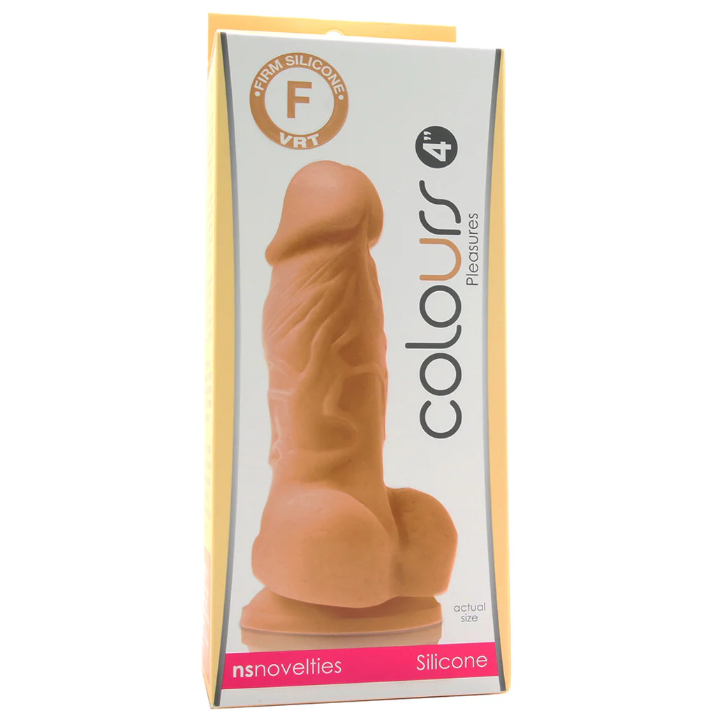 Colours Pleasures 4" Silicone Dildo in Cream - Image 6