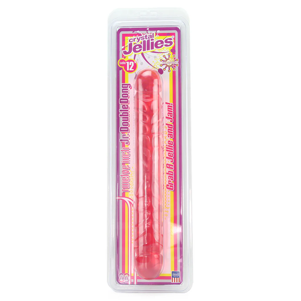 Crystal Jellies 12 Inch Double Dong in Pink - Image 6