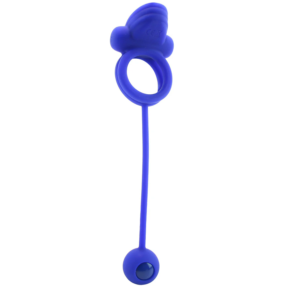Dual Rockin' Rim Enhancer Cock Ring in Blue