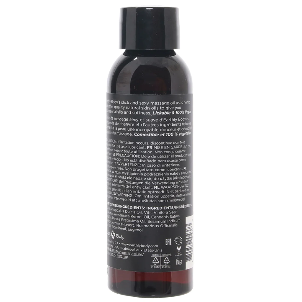Edible Massage Oil 2oz/60ml in Succulent Strawberry - Image 3