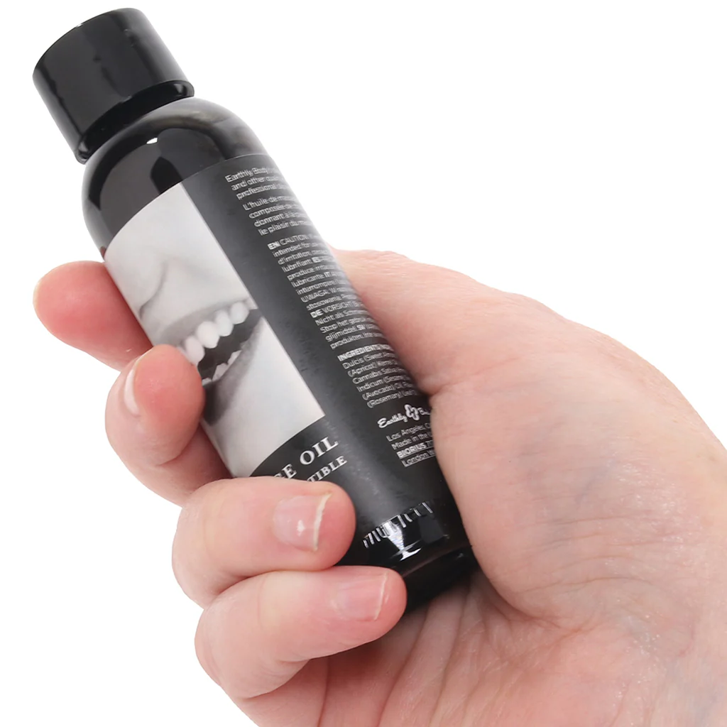 Edible Massage Oil 2oz/60ml in Succulent Strawberry - Image 4