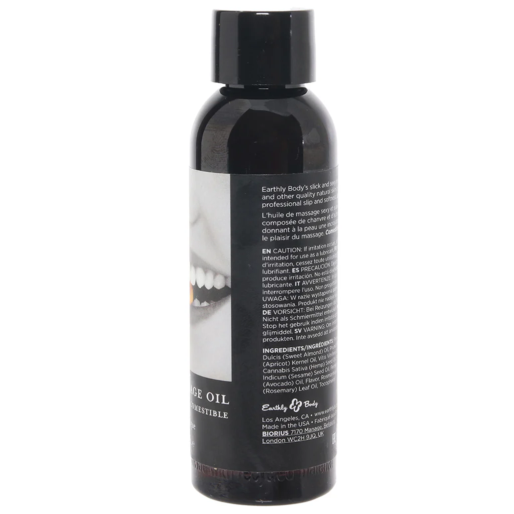 Edible Massage Oil 2oz/60ml in Succulent Strawberry - Image 6