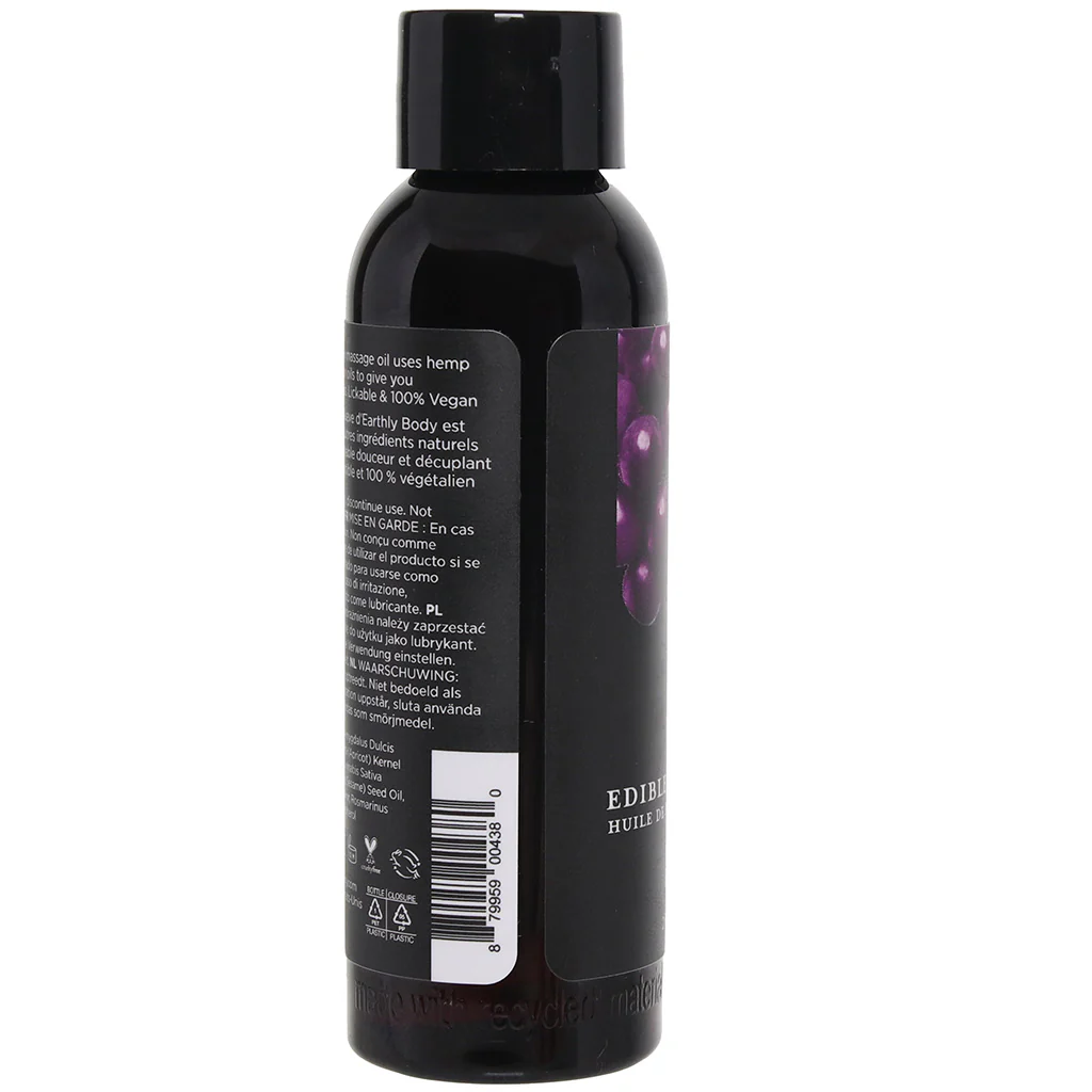 Edible Massage Oil 2oz/60ml in Gushing Grape - Image 8