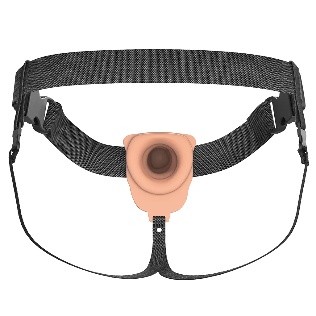 Fantasy X-tensions 6 Inch Hollow Strap-On Vibe in Light - Image 5