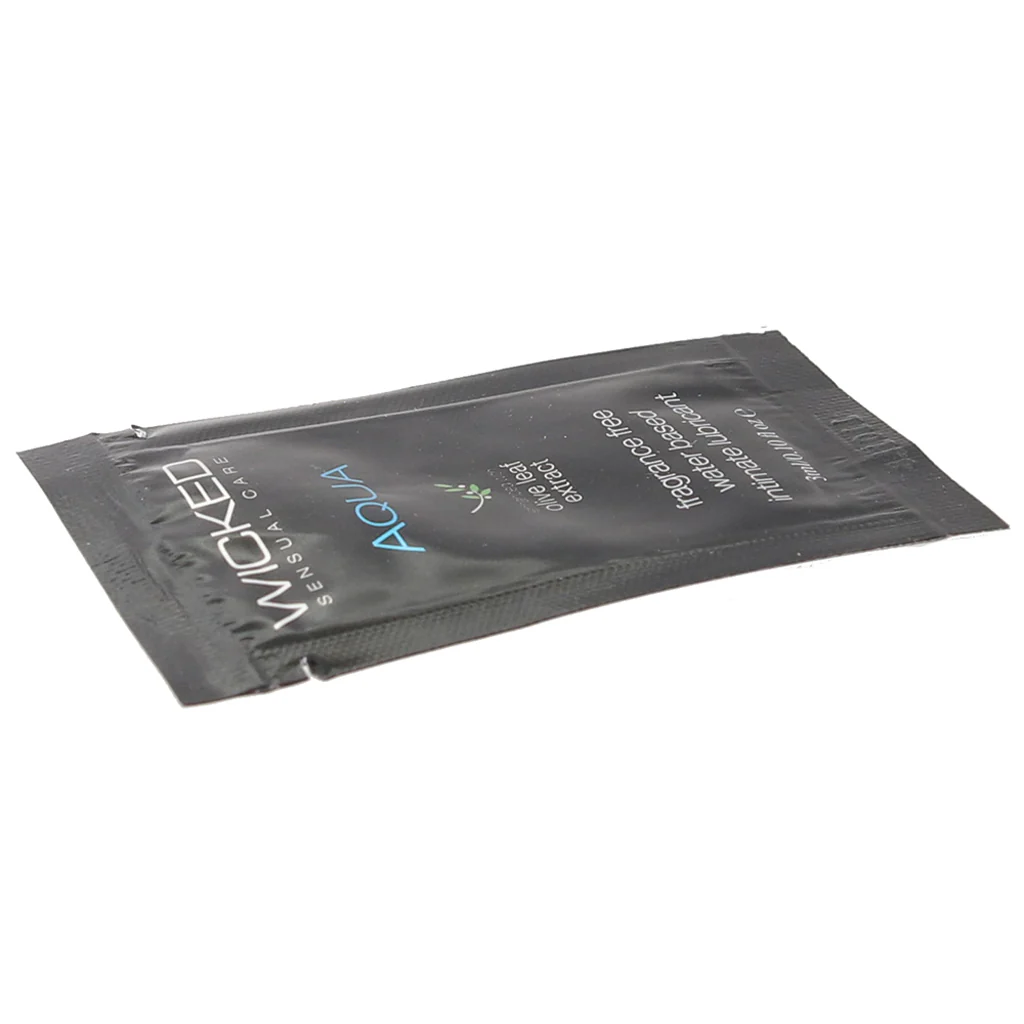 Aqua Fragrance Free Water Based Lube .10oz/3ml - Image 2