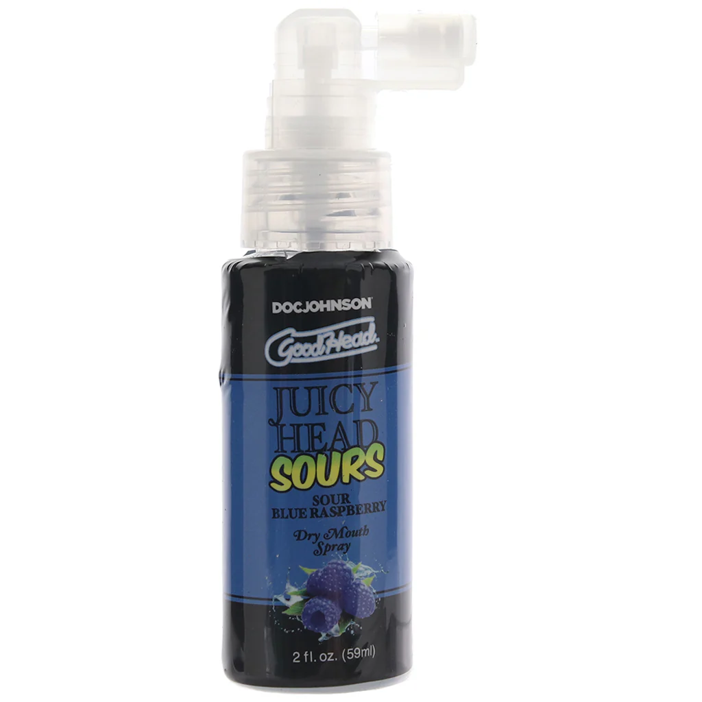 GoodHead Juicy Head Sours Mouth Spray 2oz/59ml in Blue Rasp