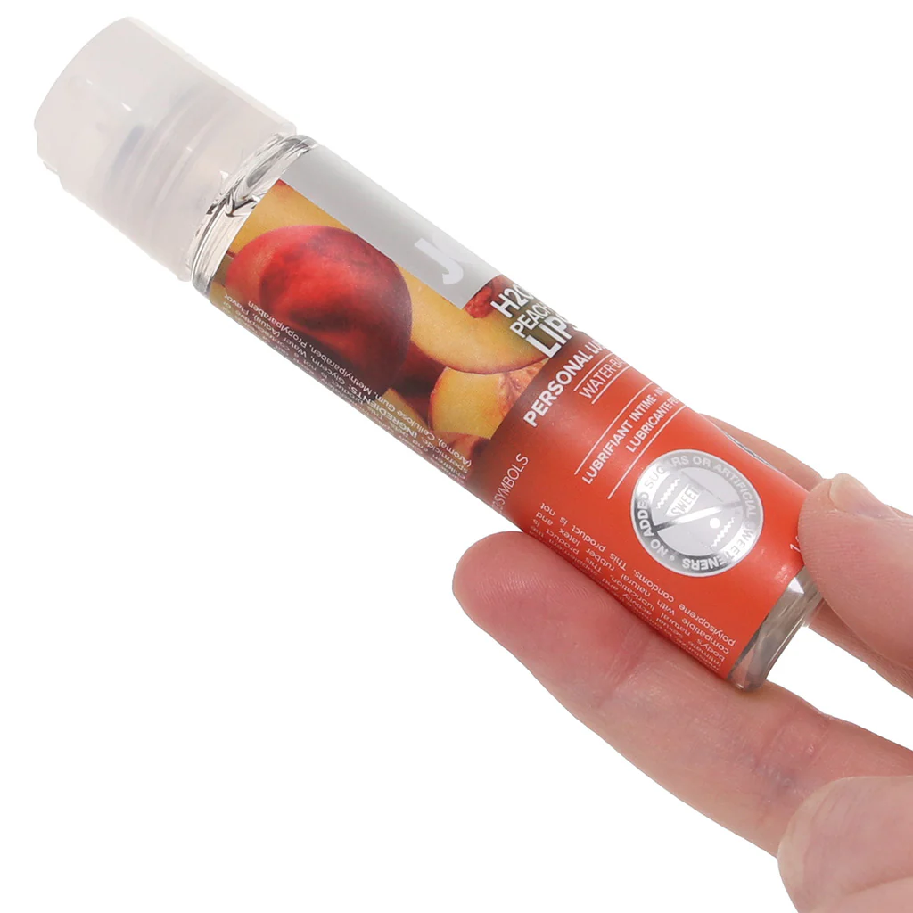 H2O Flavored Lube 1oz/30ml in Peachy Lips - Image 2