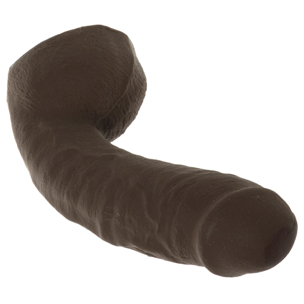 Hung ULTRASKYN Vac-U-Lock Dildo in Brown - Image 2