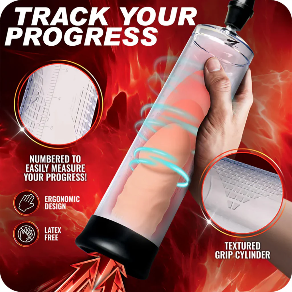 Jock Pump Up Pressure Gauge Trigger Penis Pump - Image 8