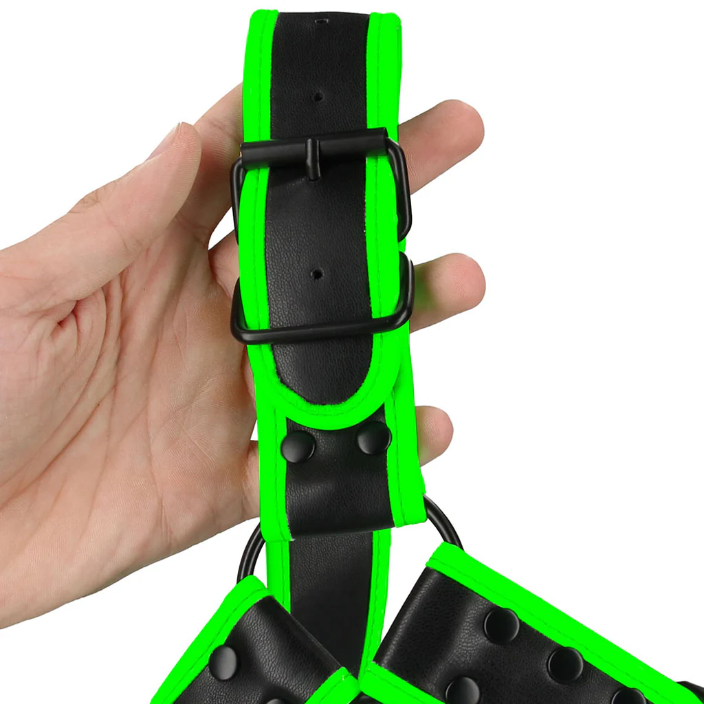 Ouch! Glow in the Dark Buckle Bulldog Harness /M - Image 4