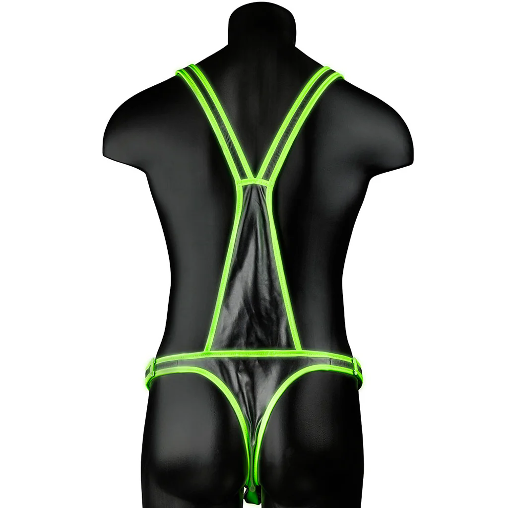 Ouch! Glow In The Dark Full Body Harness /M - Image 2