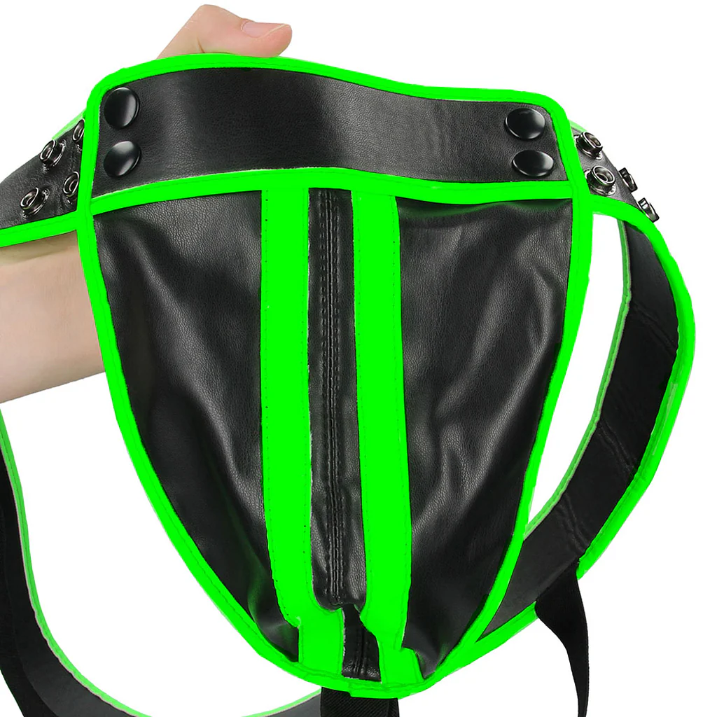 Ouch! Glow In The Dark Striped Jock Strap /M - Image 3