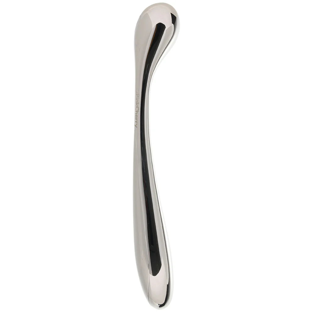 PinkCherry 8.5 Inch Stainless Steel Wand G-Spot Dildo