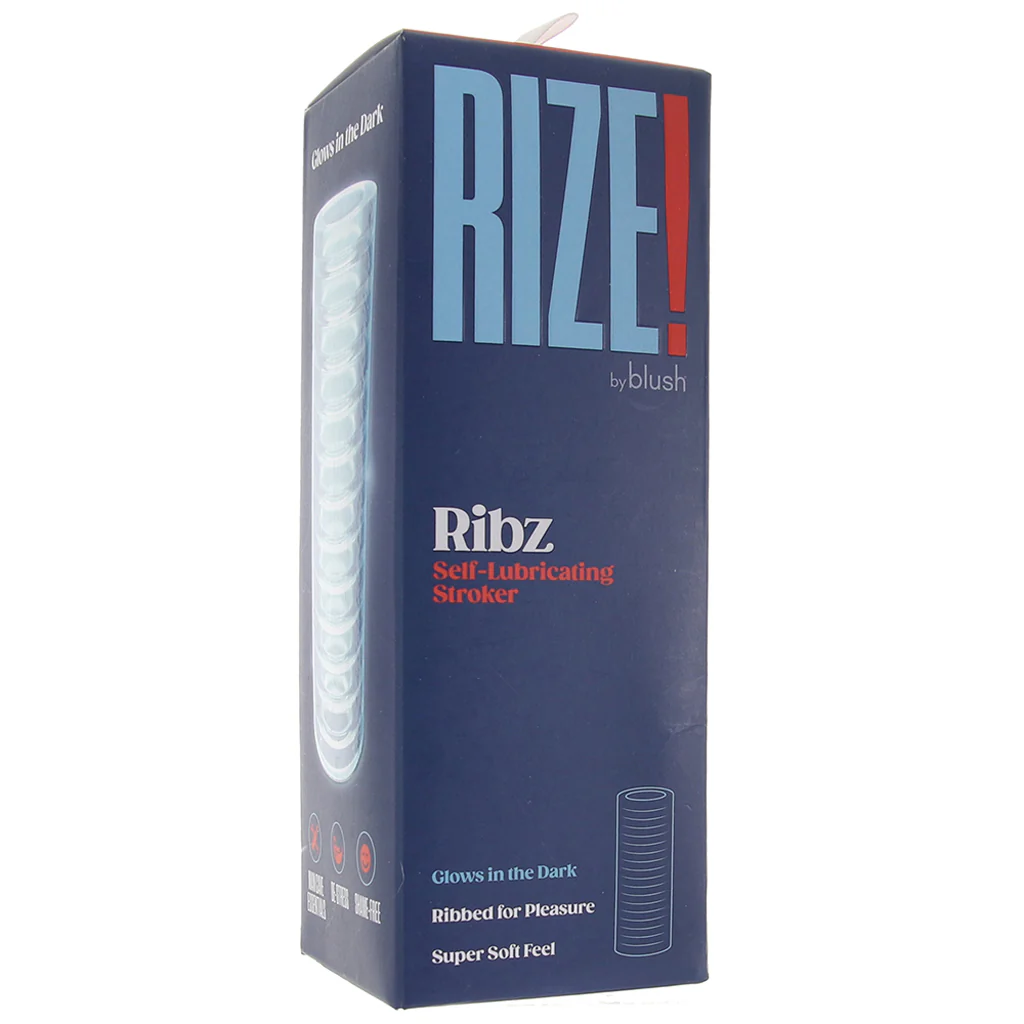 Rize Ribz Self Lubricating Stroker in Glow in the Dark - Image 9