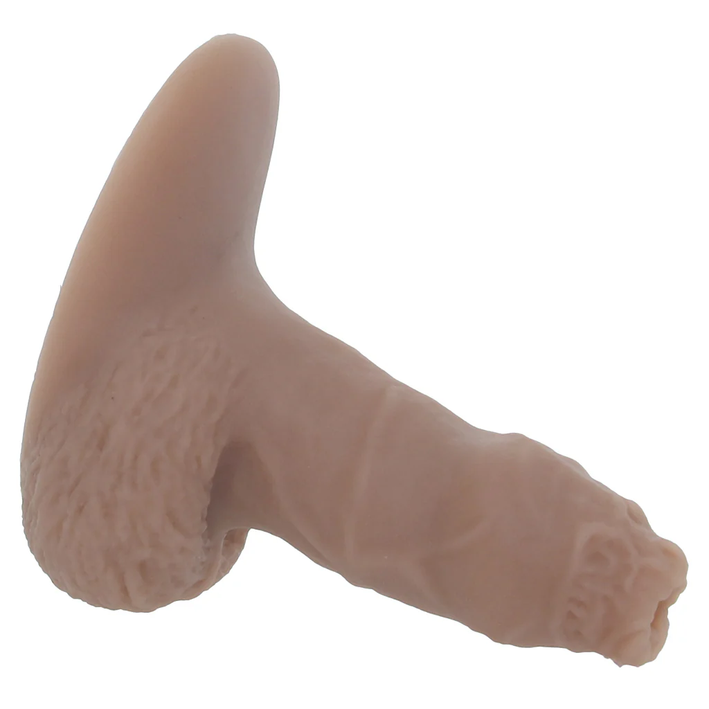 Strap U 5.1 Inch Uncut Silicone Packer in Tan - Image 3